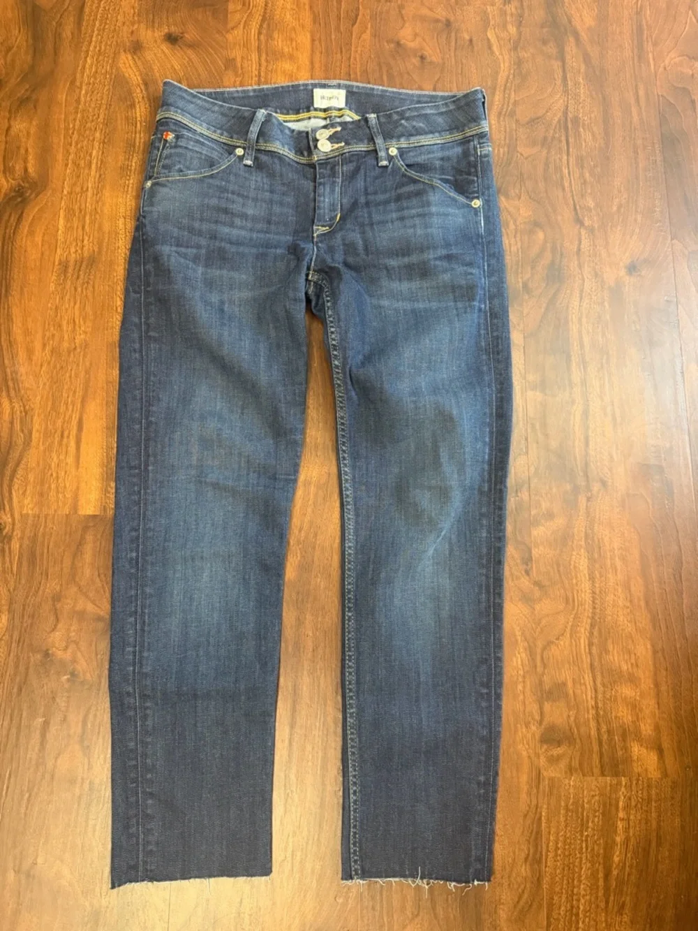 Hudson Collin Flap Skinny Jeans Dark Blue